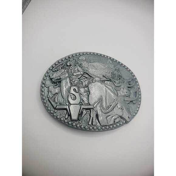 Belt Buckle Zee Series Metal Tone Cowboy Rancher Horse Bull Ride - Picture 6 of 13